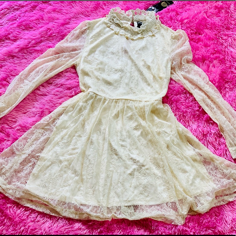 DO NOT BUY! Pretty In Lace Long Sleeve Dress